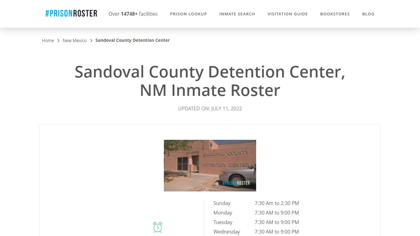 Sandoval County Detention Center, NM Inmate Roster